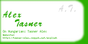 alex tasner business card